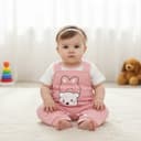 Girls' Cotton Dungaree Set