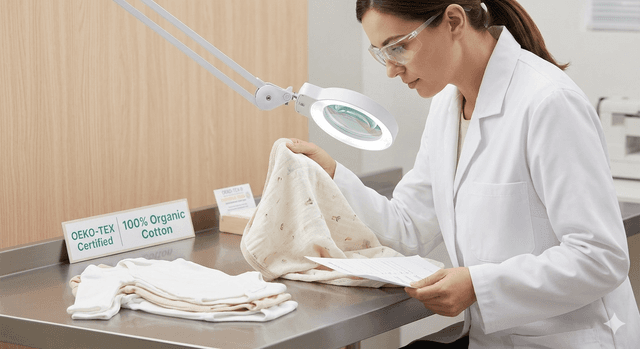 OEKO-TEX certified, 100% organic cotton